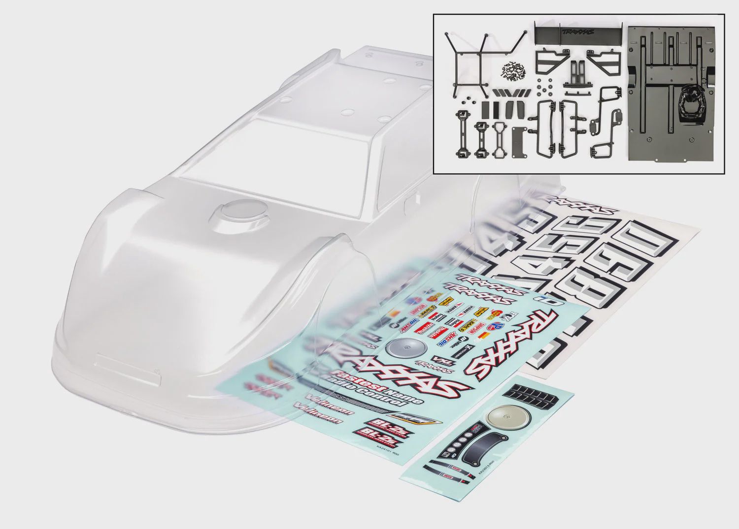 Traxxas Slash Late Model Clear Body (Complete) (TRA10423)