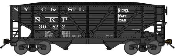 Walthers Nickel Plate Road 30930 (black, NYC&amp;St.L Markings) (188-63181)