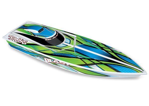Traxxas Blast RTR High Performance Electric Race Boat w/TQ 2.4GHz Radio (TRA38104-), Color: green