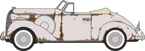Walthers 1936 Buick Special Convertible - Assembled -- Weathered Junkyard Special (553-87BS36006)
