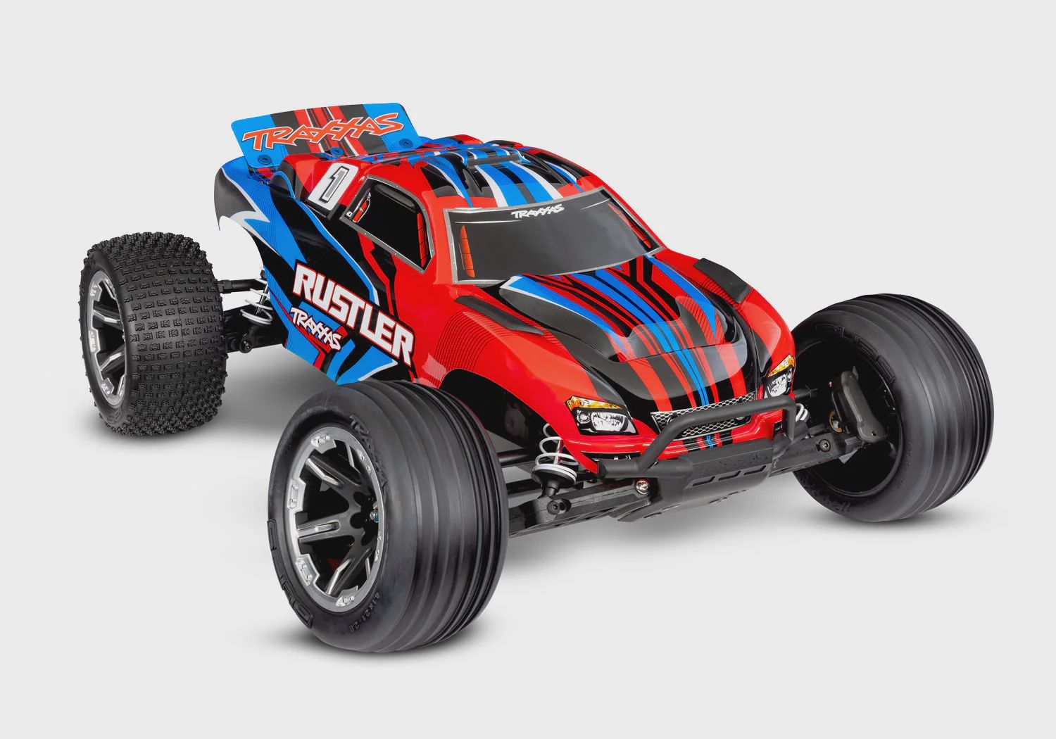 Traxxas Rustler HD 1/10 RTR 2WD Electric Stadium Truck w/XL-5 ESC, TQ 2.4GHz Radio, Battery &amp; USB-C Charger (TRA37254-8)