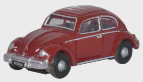 Walthers 1960s Volkswagen Beetle - Assembled -- Ruby Red (553-NVWB002)