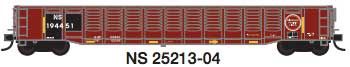 TrainWorx Norfolk Southern #4 (Ex-Missouri Pacific, Restenciled; Boxcar Red) (744-2520736)