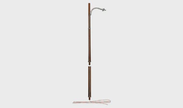 Woodland Scenics HO Street Lights, Wooden Pole (3) (WOOJP5630)