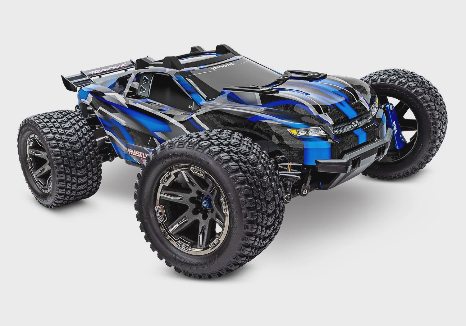 Traxxas RUSTLER 4X4 VXL ULTIMATE (Blue or Green) (TRA97097), Color: BLUE