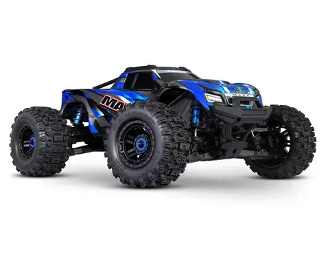 Traxxas Maxx WideMaxx 1/10 Brushless RTR 4WD Monster Truck (TRA89086), Color: Blue