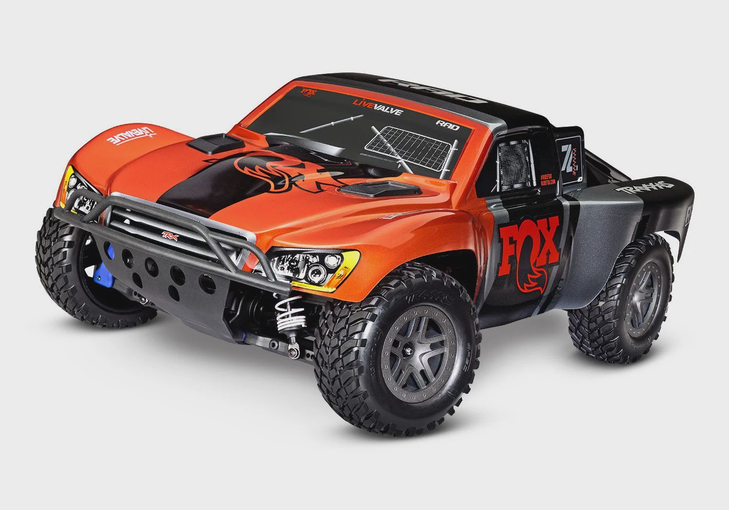Traxxas 1/10 Slash 4X4 Bl 4Wd Sc Tq 2.4Ghz Radio (TRA68154), Color: Fox