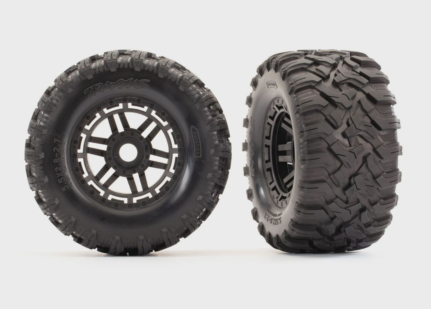 Traxxas Tires &amp; wheels, assembled TSM Rated (TRA8972)