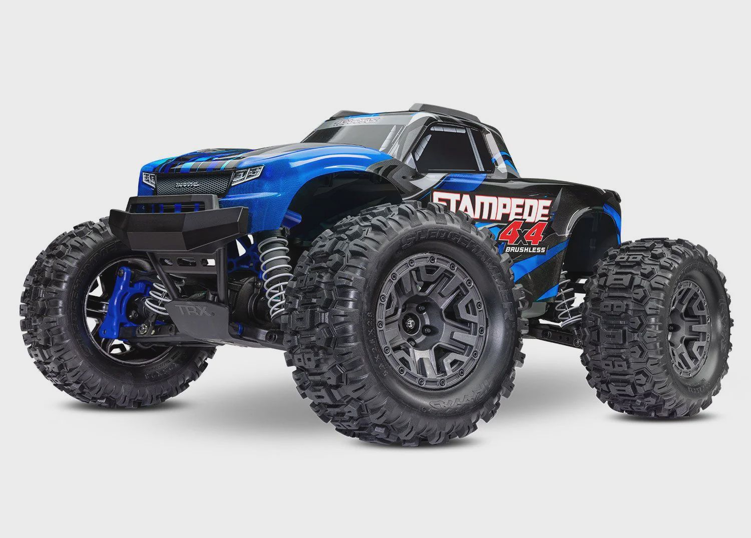Traxxas Stampede 4X4 BL-2s: 1/10 Scale 4WD Monster Truck (TRA67154), Color: Blue