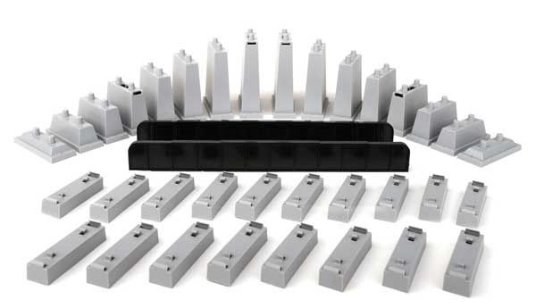 Walthers Power-LOC Track -- Bridge &amp; Pier Set - Kit (931-1365)