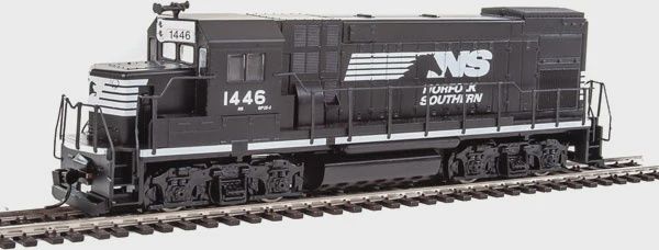Walthers EMD GP15-1 - Standard DC -- Norfolk Southern (black, white) (931-2504)
