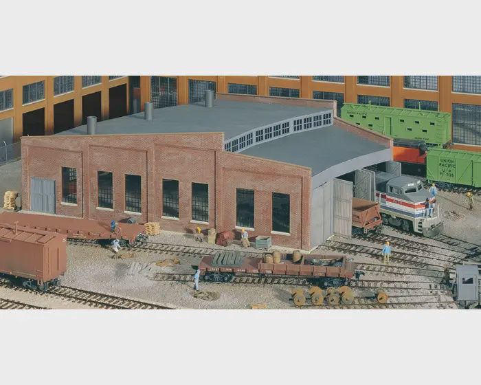 Walthers HO Three Stall Roundhouse -- Kit (933-3041)