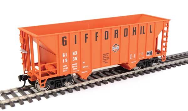 Walthers 34' 100-Ton 2-Bay Hopper - Ready to Run -- Gifford Hill GIHX #1535 (910-56600)