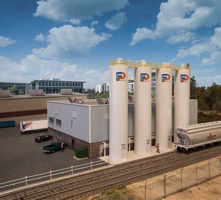 Walthers Plastic Pellet Plant (933-4145)