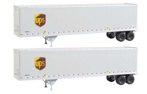 Walthers 45' Stoughton Trailer 2-Pack - Assembled UPS (949-2213)