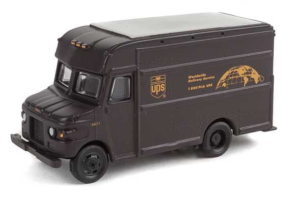 Walthers UPS Package Car -- United Parcel Service Bow Tie Shield Logo (949-14000)