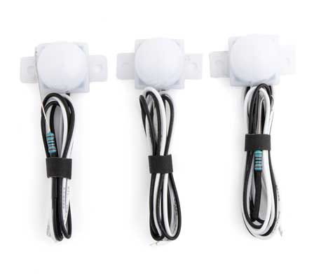 Walthers LED Dome Building Light 3-Pack -- Natural White (949-4871)