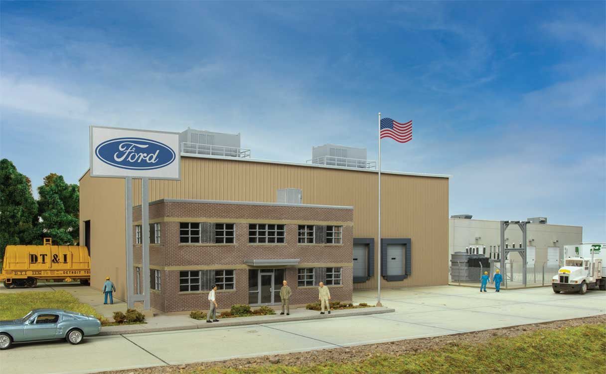 Walthers Ford(R) Stamping Plant -- Kit (933-4140)