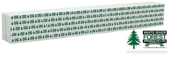 Wrapped Lumber Load for WalthersMainline 72' Centerbeam Flatcar -- White River (949-3168)