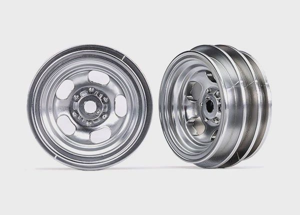 Traxxas 1.0'' Satin Chrome Wheels (2) (TRA9869)