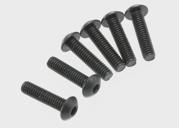 Screws, 4x16mm button-head machine (hex drive) (6) (TRA3933)