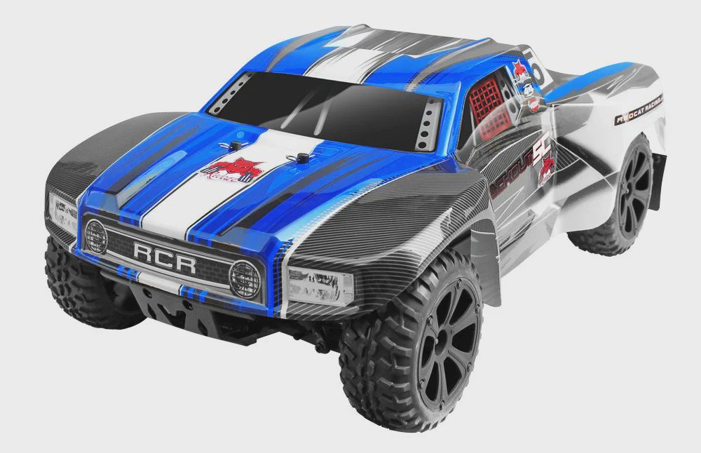 RedCat Blackout-SC-Red 1/10 scale Brushed Electric Short Course Truck (Blackout-SC), Color: blue-23