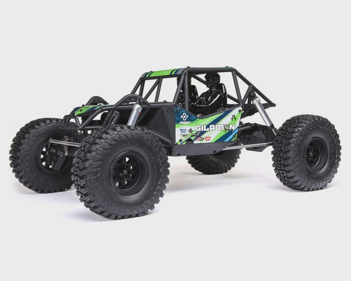 Axial AXP8 Gilamon 2.2 1/8 Electric RTR 4X4 2.2 Trail Buggy w/DX3 2.4GHz Radio (AX-1207T-), Color: green