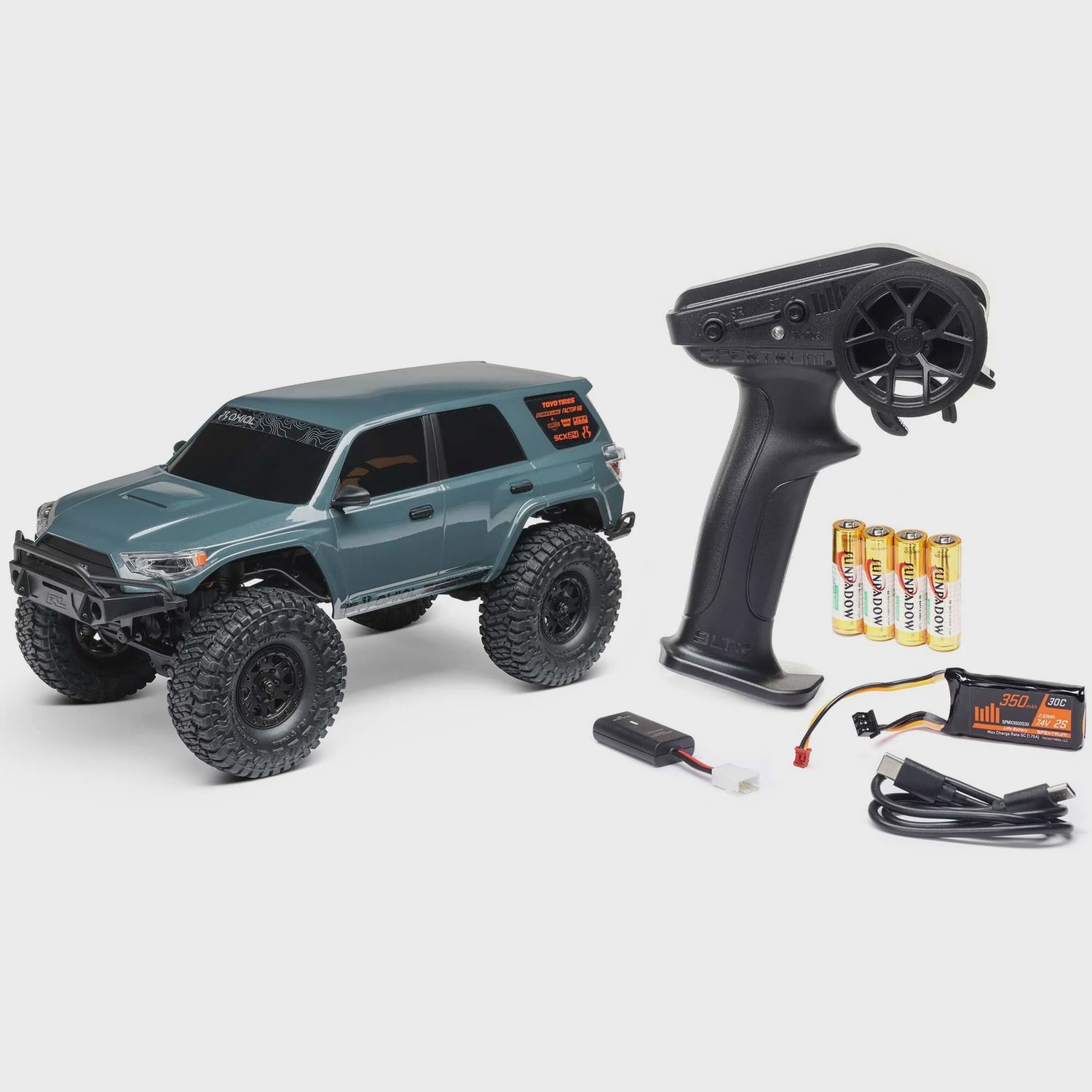 Axial SCX24 Toyota 4Runner 1/24 4WD RTR Scale Mini Crawler (AXI-2035T_), Color: gray-1