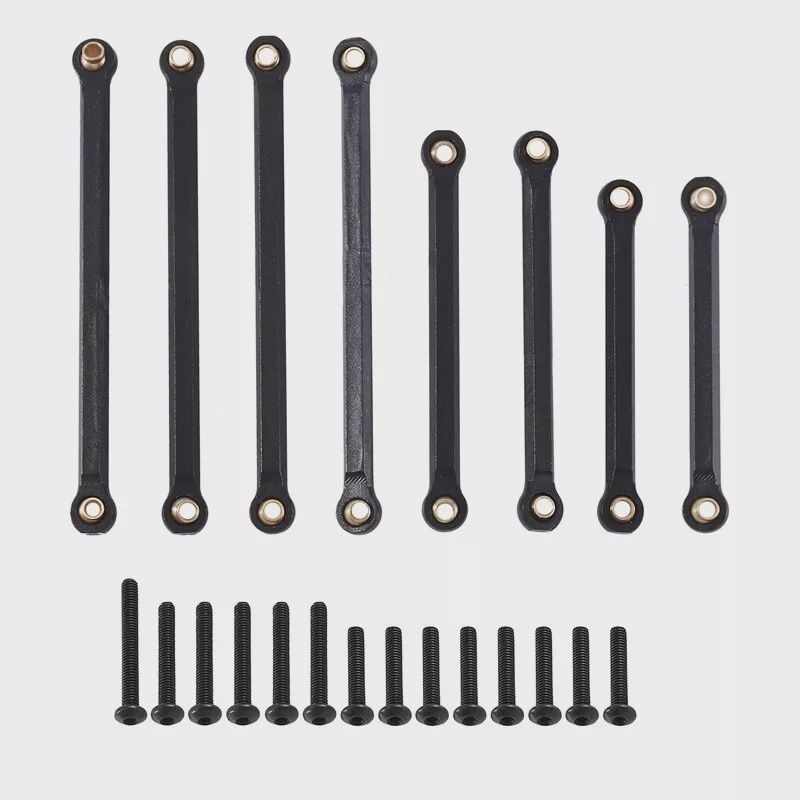 Hamilton Hobbies 1/18 ALLOY LINKS FOR TRX4M (HAMM011_), Color: black