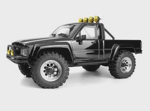 HPI Venture18 Flux Brushless 1985 Toyota Hilux SR5 1/18 RTR 4WD w/2.4GHz Rad, Battery &amp; Charger (HPI160802), Color: Black