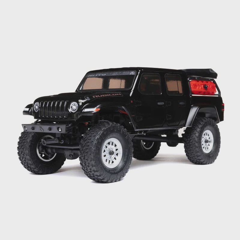 Axial 1/24 SCX24 Jeep JT Gladiator 4WD Rock Crawler Brushed RTR, (AXI00005V2T, Color: Black