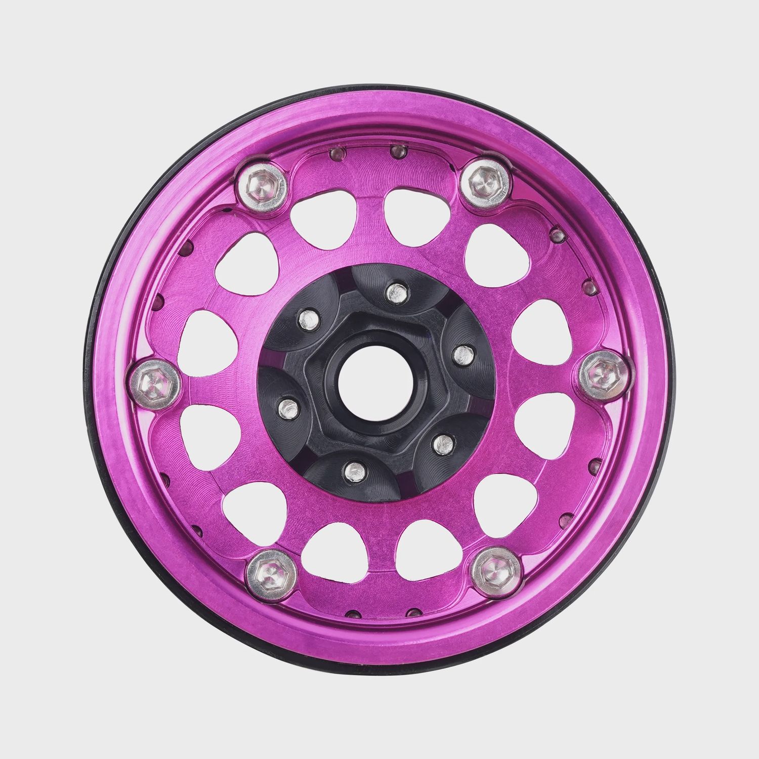 Hamilton Hobbies 2.2 Inch RC Aluminum Beadlock Wheels W/Hubs (HAMW02__)