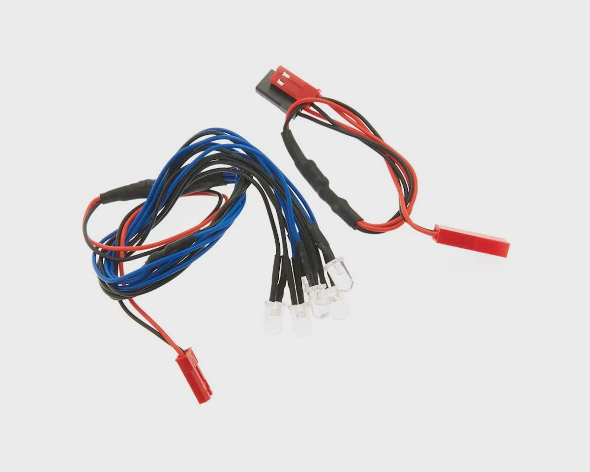 Team Integy LED Light 6pcs w/Extended Wire Harness to RX (INTC22728BLUE)