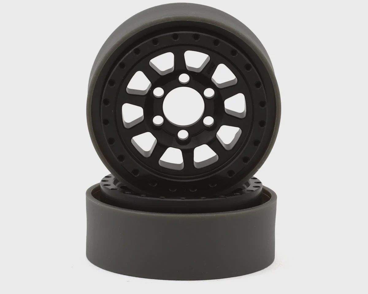 Vanquish Products Battle Born Sierra 1.9" Beadlock Crawler Wheels (2) (VPS08140), Color: black