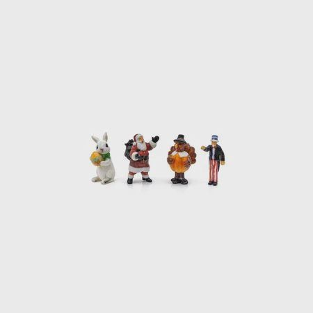 Woodland Scenics HO Holiday Figures – 4 PK (WOOA2868)