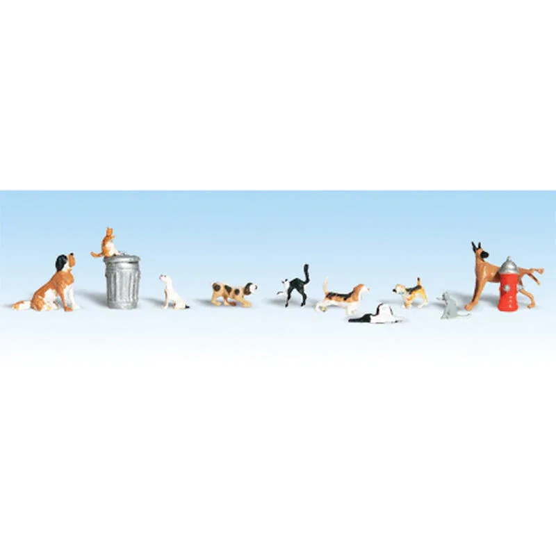 Woodland Scenics Dogs &amp; Cats - O Scale (WOOA2725)