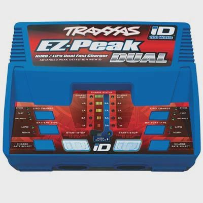 Traxxas EZ-Peak Plus 8A NiMH/LiPo Dual Charger w/iD (TRA2972)