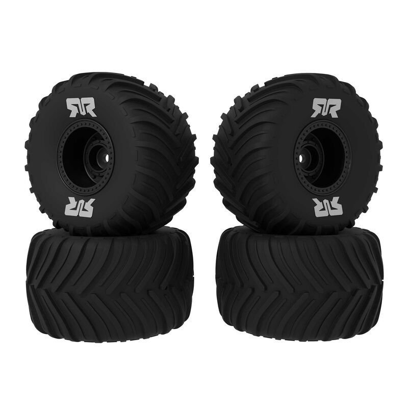 Arrma dBoots Chevron MT Tire Set Glued (Black)( 2 Pairs) (ARA-3115)