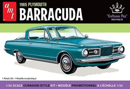AMT 1/25 1965 Plymouth Barracuda Craftsman Plus Model Kit, New Tooling (AMT1431)
