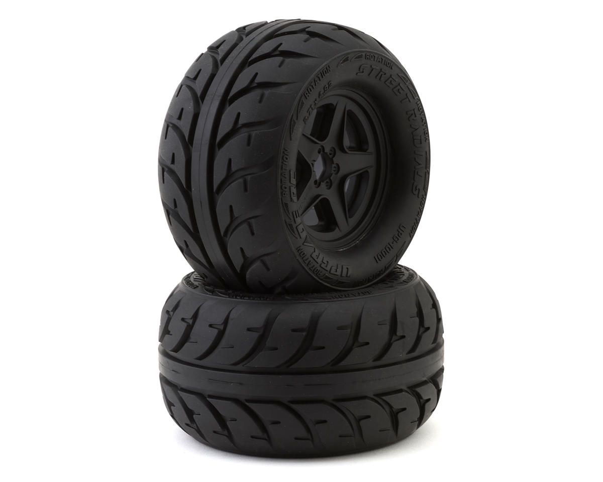 UpGrade RC Street Radial On-Road Tires w/5-Star Wheels (2) (17mm/14mm/12mm Hex)   (UPG-10001)