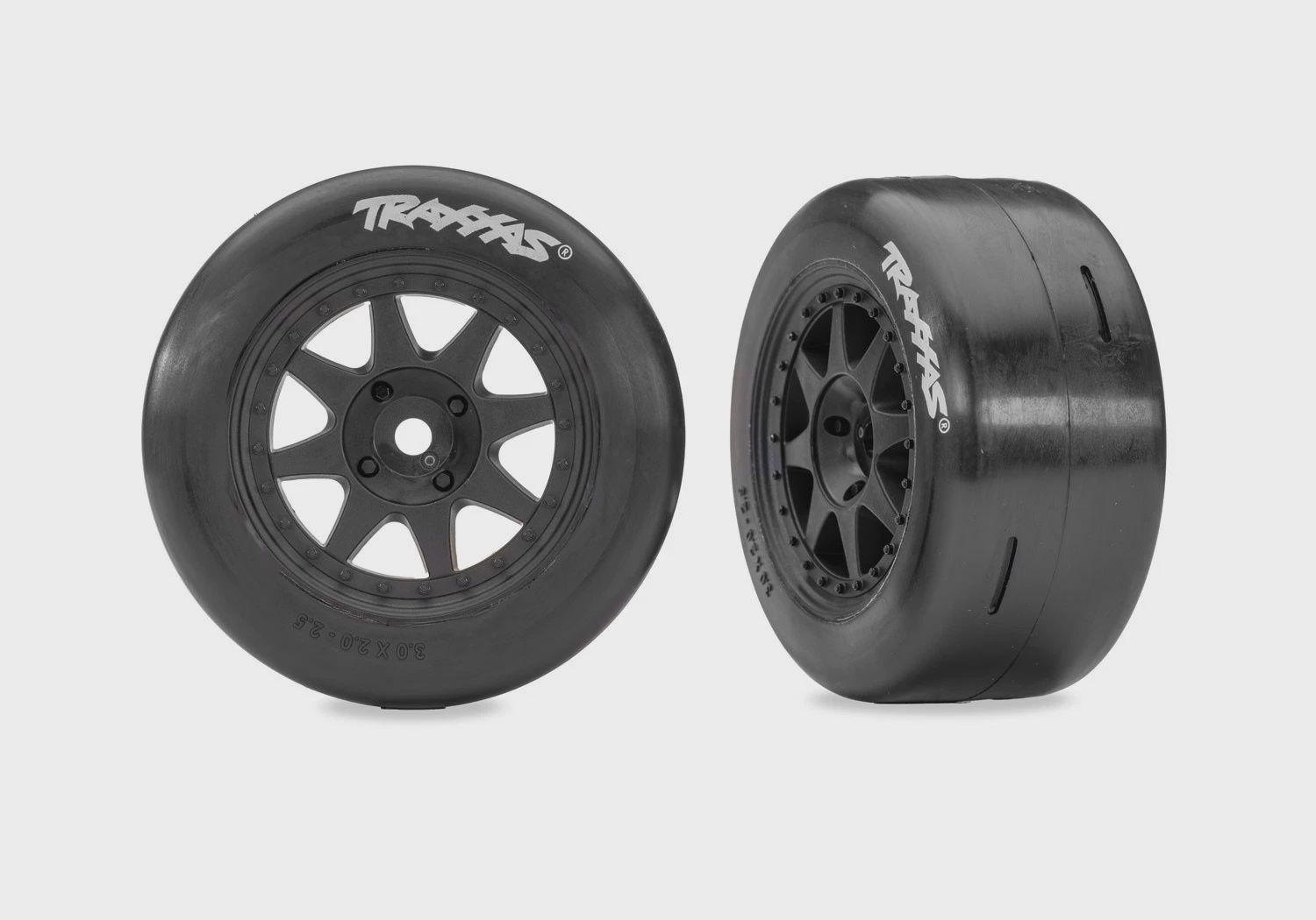 Traxxas T &amp; W Wht Whl Slick Tire Rear  (TRA10875-BLK)