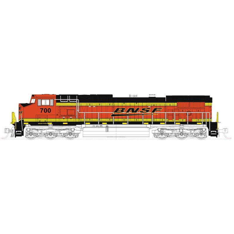 N C44-9W BNSF Swoosh #700 w/DCC