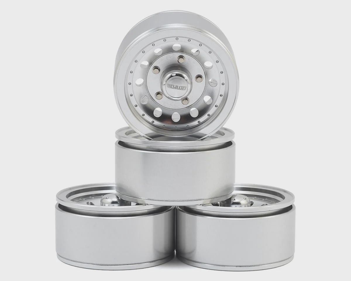 RC4WD Ultra 1.55" Beadlock Wheels (Silver) (4) (RC4ZW0268)
