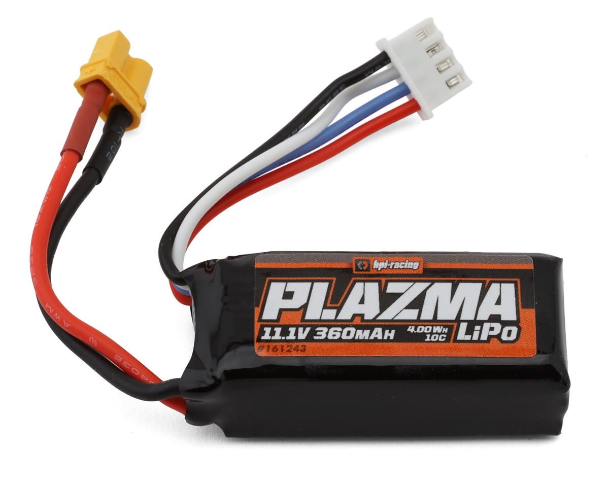 HPI Plazma 3S LiPo Battery Pack w/XT30 Plug (11.1V/360mAh) (HPI161243)