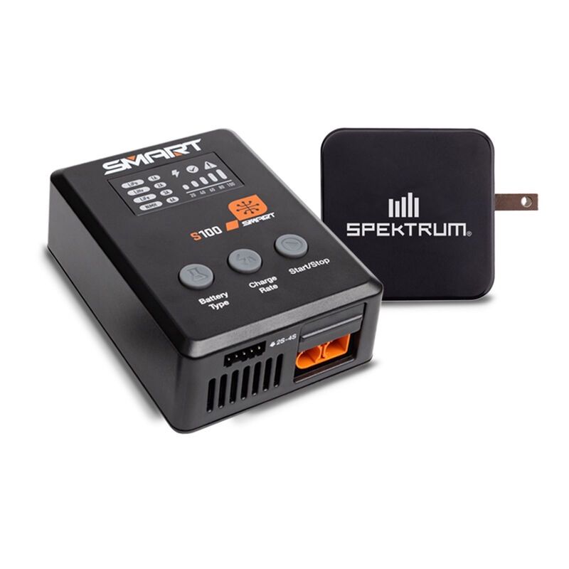 Spektrum Accessories S100 1x100W USB-C Smart Charger, 65W USB-C GaN Power Supply Combo