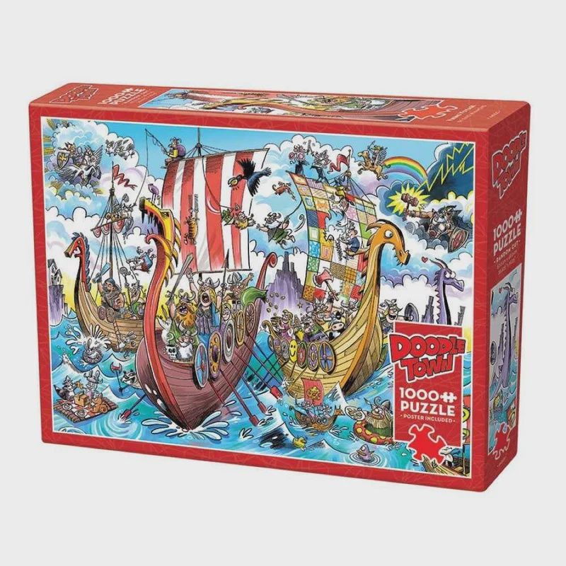 Outset DoodleTown: Viking Voyage | 1000 Piece (OUT44505