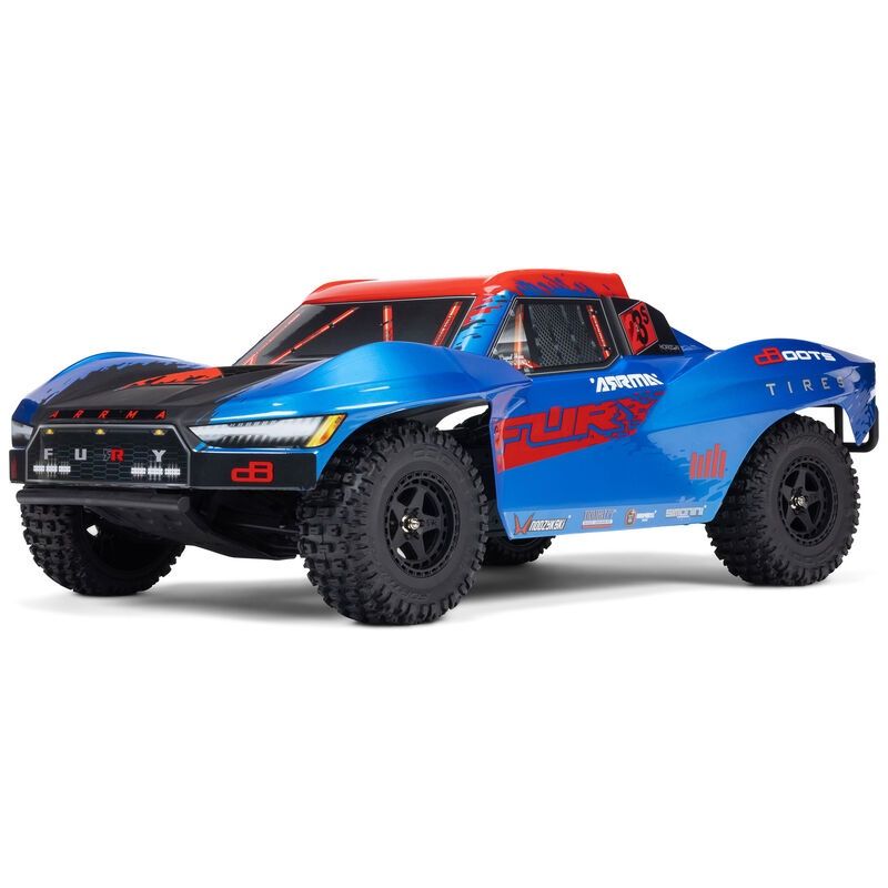 Arrma 1/10 FURY 223S DSC 2WD RTR Brushless Short Course Truck, Blue