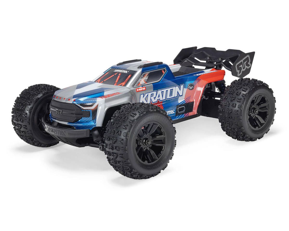 1/16 Mini KRATON 3S DSC 4X4 RTR Brushless Speed Monster Truck (Red/Blue) (ARA2508ST1)