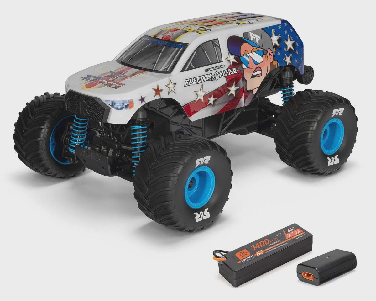 Arrma Freedom Flyer Grom 1/16 4x4 RTR Brushed Monster Truck (White) w/SLT2 2.4GHz Radio, Battery &amp; Charger