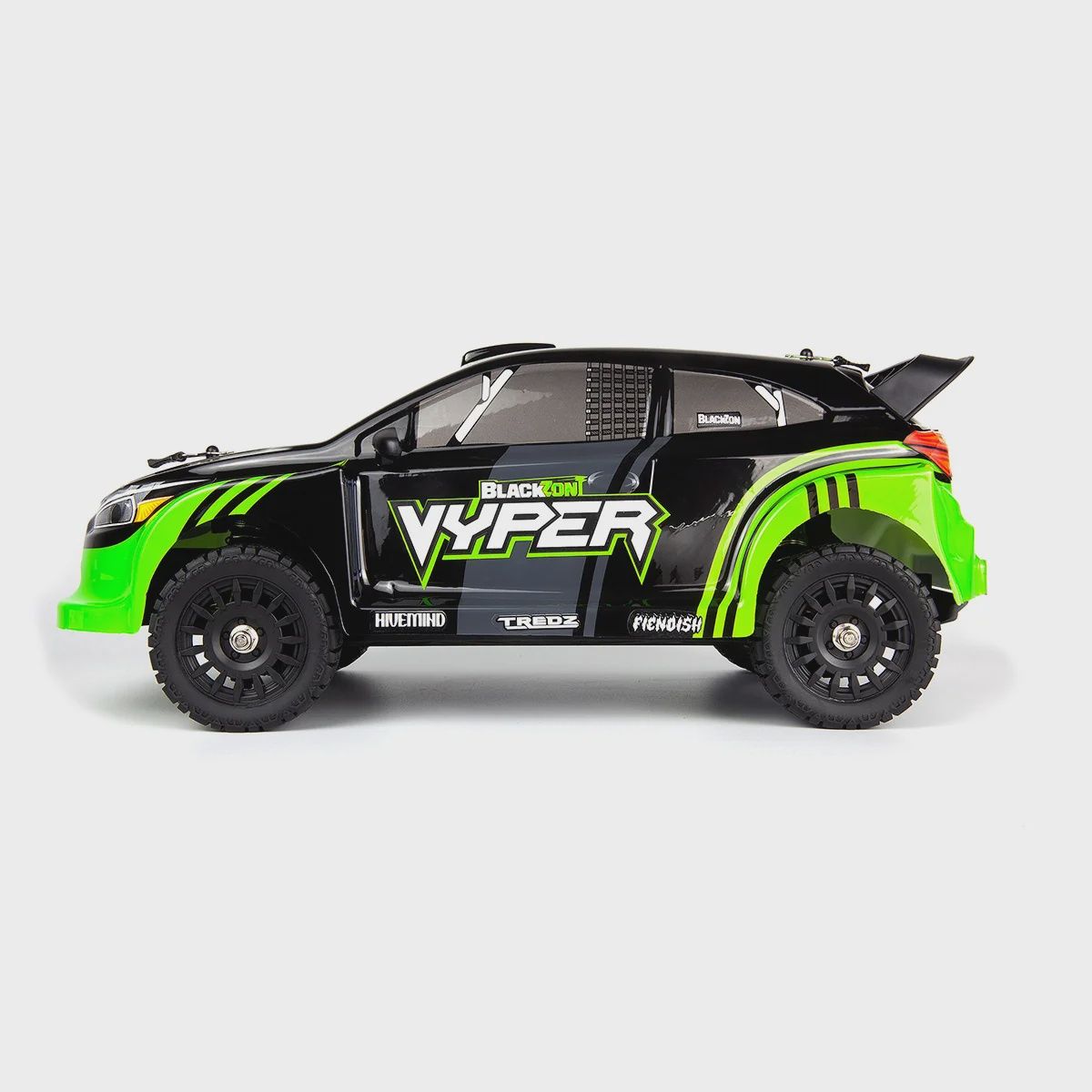 BlackZon Vyper RX 1/16 4WD RTR Rally Car Green - Brushed RC Vehicle
